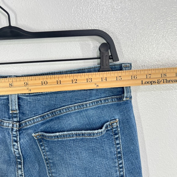 Silver Jeans Co. Beau Mid-Rise Slim Straight Boyfriend Jeans 30x 28 Medium Wash - Picture 7 of 9